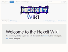 Tablet Screenshot of hexxit-wiki.com